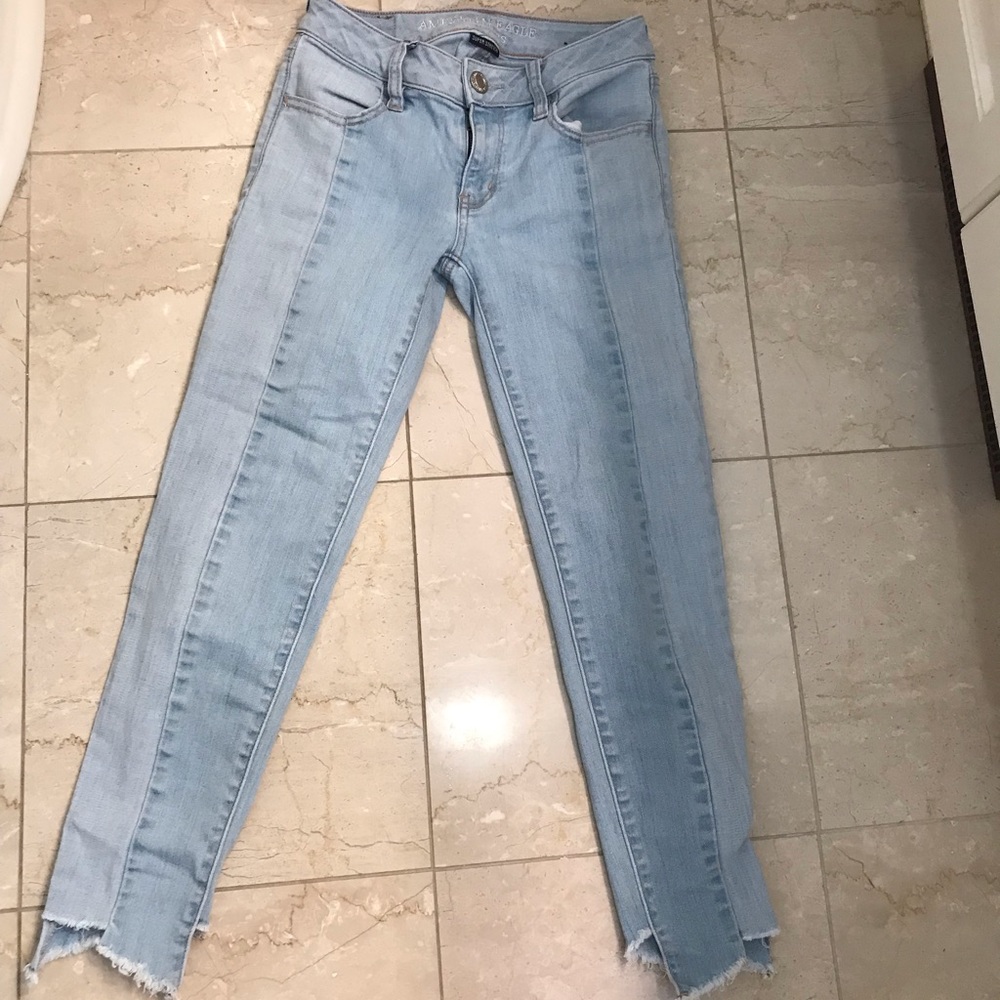 american eagle cropped jeggings